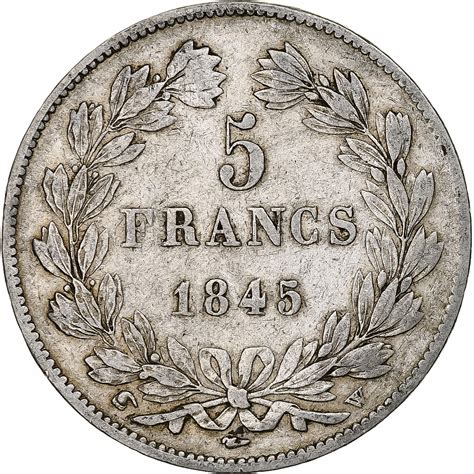 louis philippe 5 francs coin value.